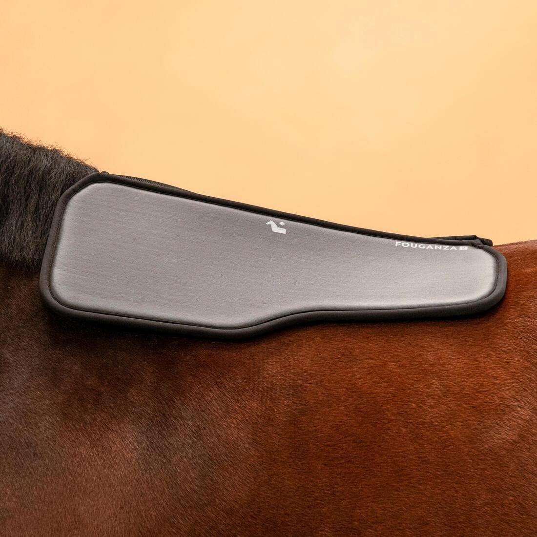 BLACK Horse Riding Foam Saddle Pad For Horse and Pony 100 - Black, 5401_000, large image number 1