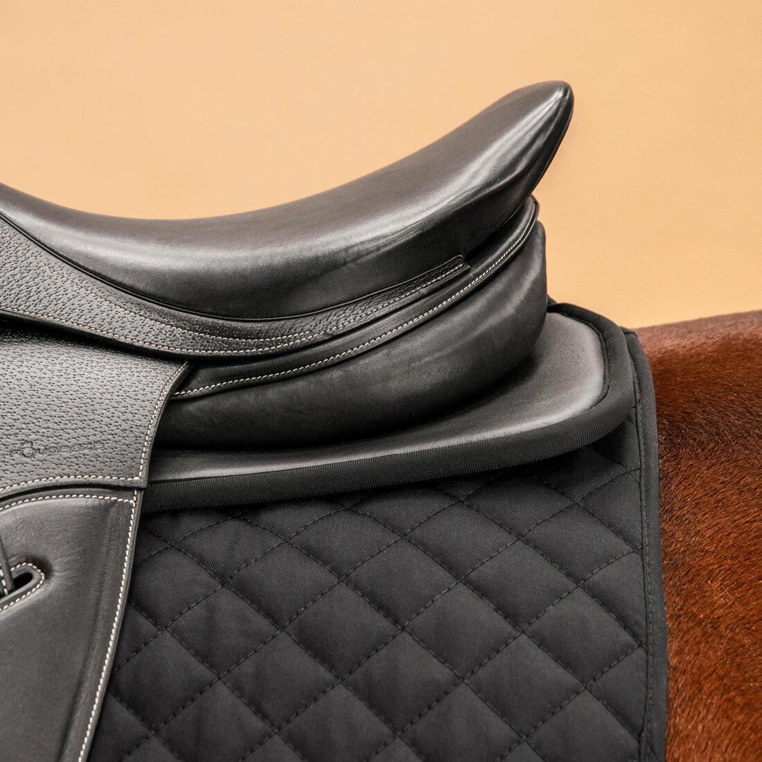 BLACK Horse Riding Foam Saddle Pad For Horse and Pony 100 - Black, 5401_000, large image number 5