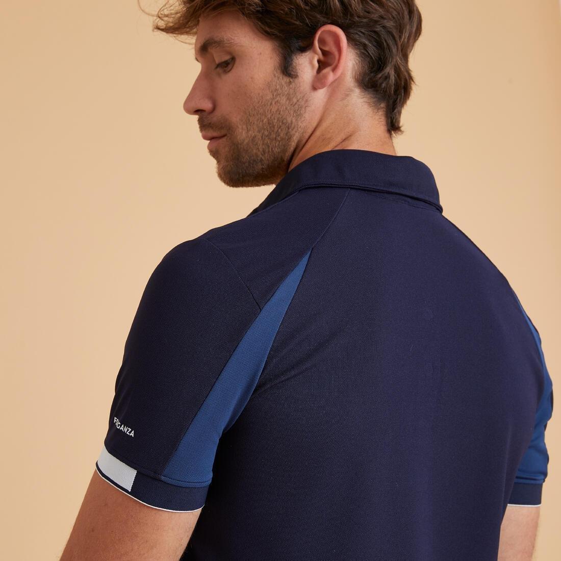 Men Horse Riding Polo Shirt, Asphalt Blue, , large image number 3