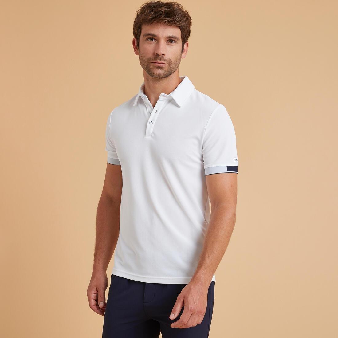 Men Horse Riding Polo Shirt, Asphalt Blue, , large image number 8