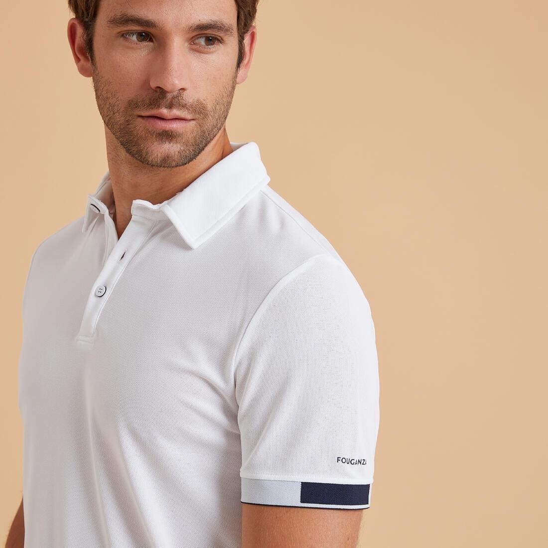 Men Horse Riding Polo Shirt, Asphalt Blue, , large image number 10