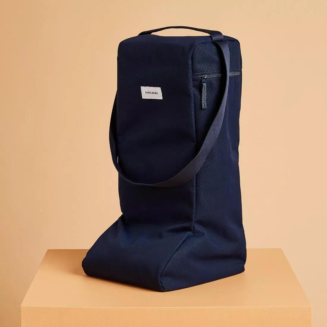 ASPHALT BLUE Adult and Kids' Horse Riding Boot Bag - Green/Blue, 5401_000, medium