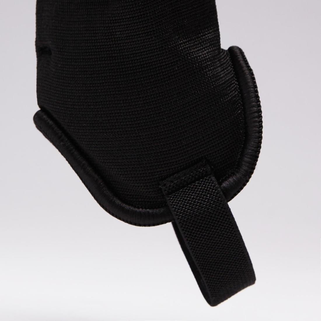 Kids Football Shin Pads F140, Black, No Color, large image number 14