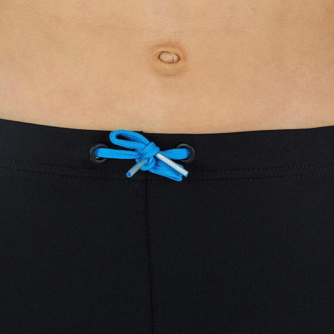 Boys' Swimming Boxer 100 Plus, Black, No Color, medium