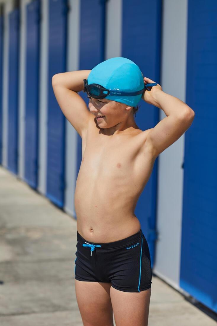 Boys' Swimming Boxer 100 Plus, Black, No Color, large image number 12