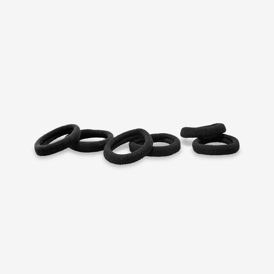 Women's Fitness Cardio Training Hair Scrunchy, Black, No Color, large image number 1