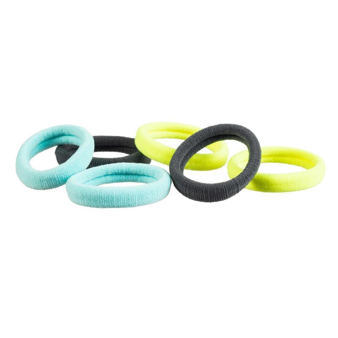 Women's Fitness Cardio Training Hair Scrunchy, Black, No Color, large image number 2