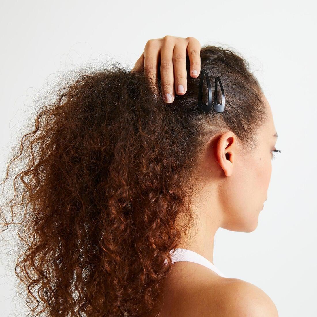 Cardio Fitness Training Hair Clip 6-Pack, Black, No Color, large image number 1