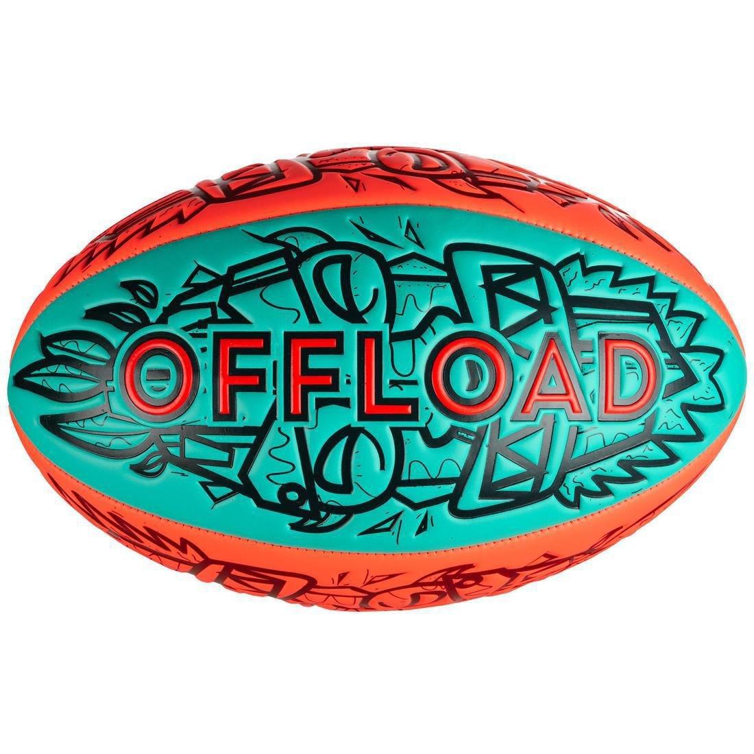 Beach Rugby Ball R100 4 Maori, No Color, large image number 2