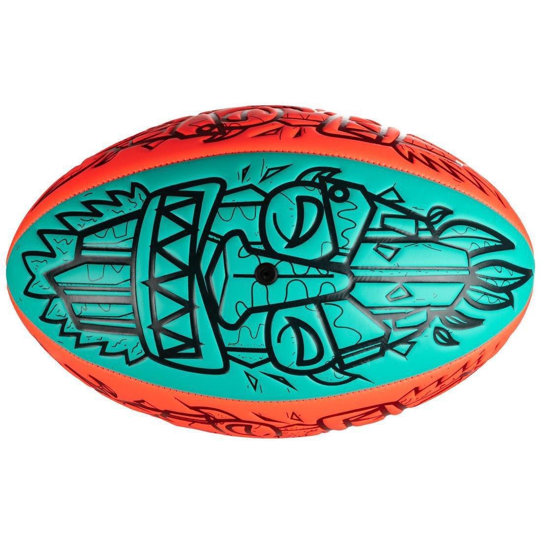 Beach Rugby Ball R100 4 Maori, No Color, large image number 3