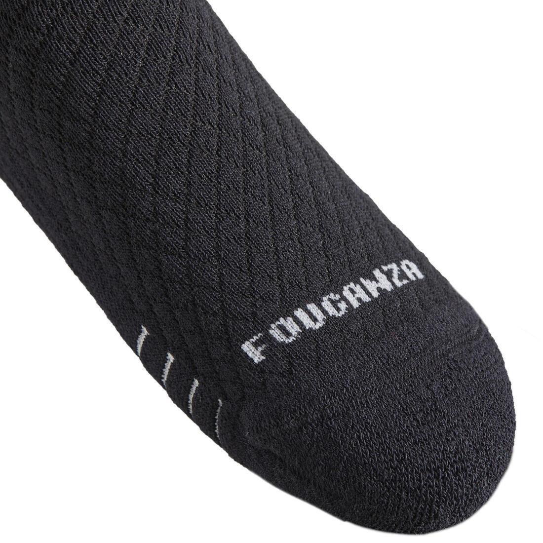 Unisex Horse Riding Socks - 500 Twin-Pack, Black, No Color, large image number 4