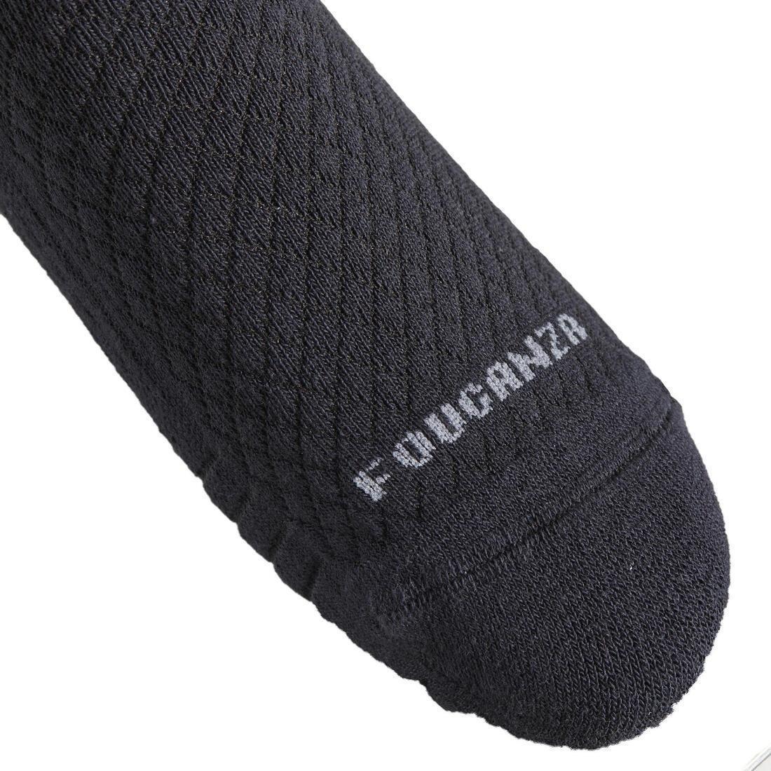 Unisex Horse Riding Socks - 500 Twin-Pack, Black, No Color, large image number 7