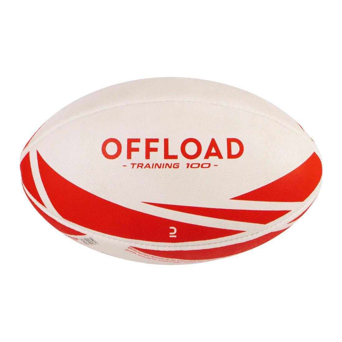 R300 4 Rugby Ball-White, No Color, medium