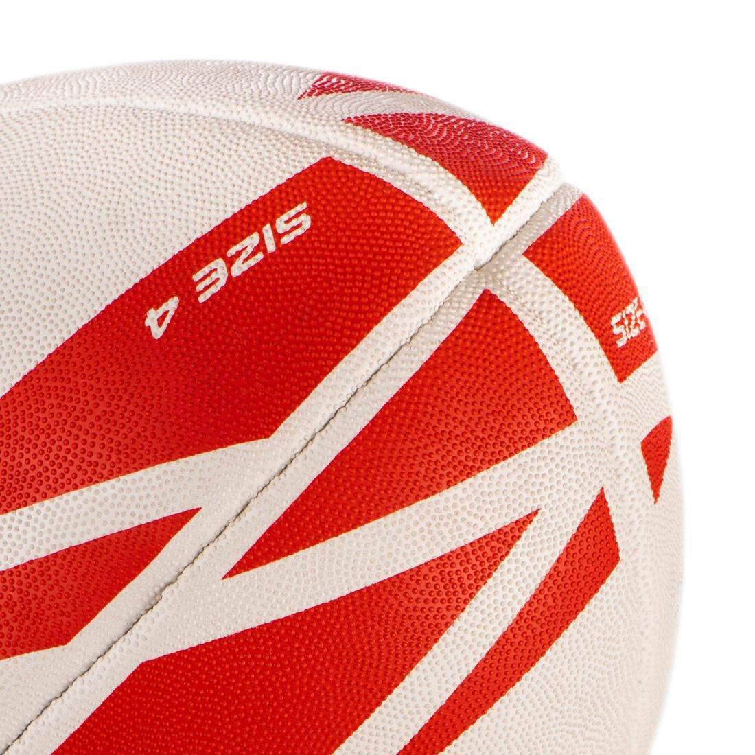 R300 4 Rugby Ball-White, No Color, medium