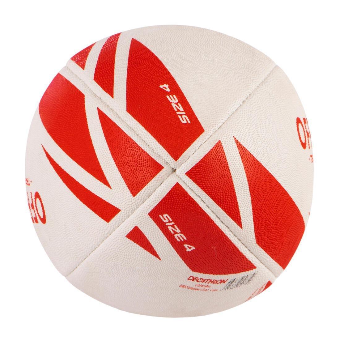 R300 4 Rugby Ball-White, No Color, large image number 4
