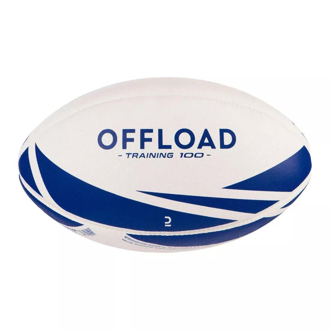 Rugby Training Ball R100-White, No Color, large image number 0