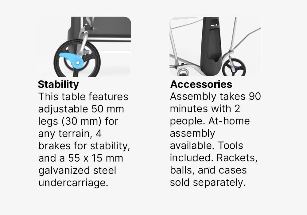 Outdoor Table Tennis Table - Ppt 900.2, Grey, 5401_000, medium