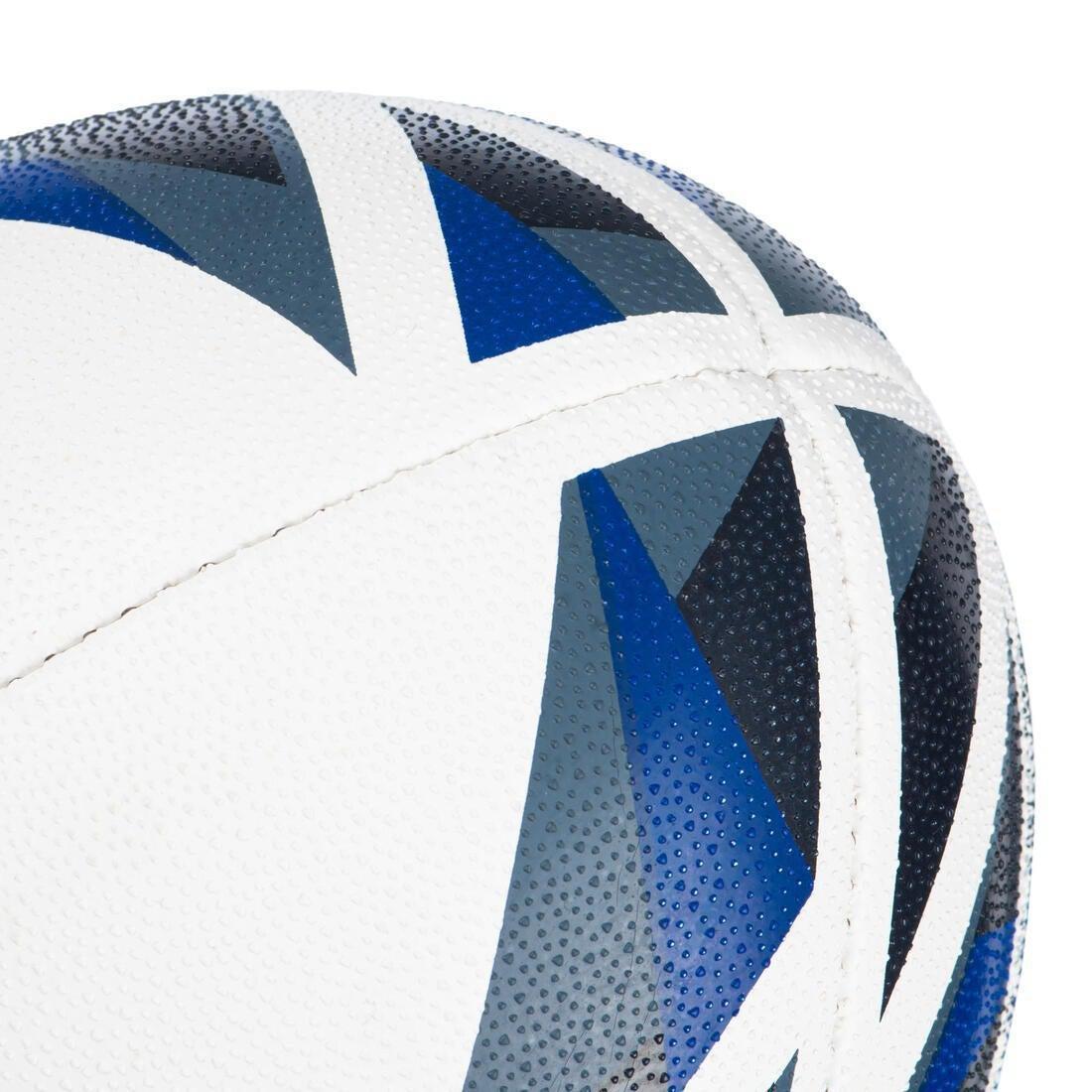 Rugby Ball R500 Match, White, No Color, medium