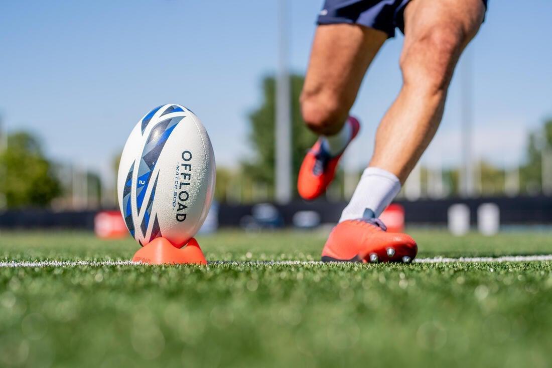 Rugby Ball R500 Match, White, No Color, large image number 8