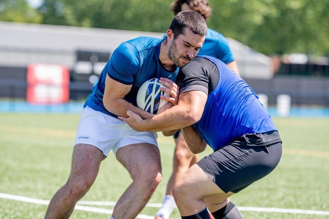 Rugby Ball R500 Match, White, No Color, large image number 9