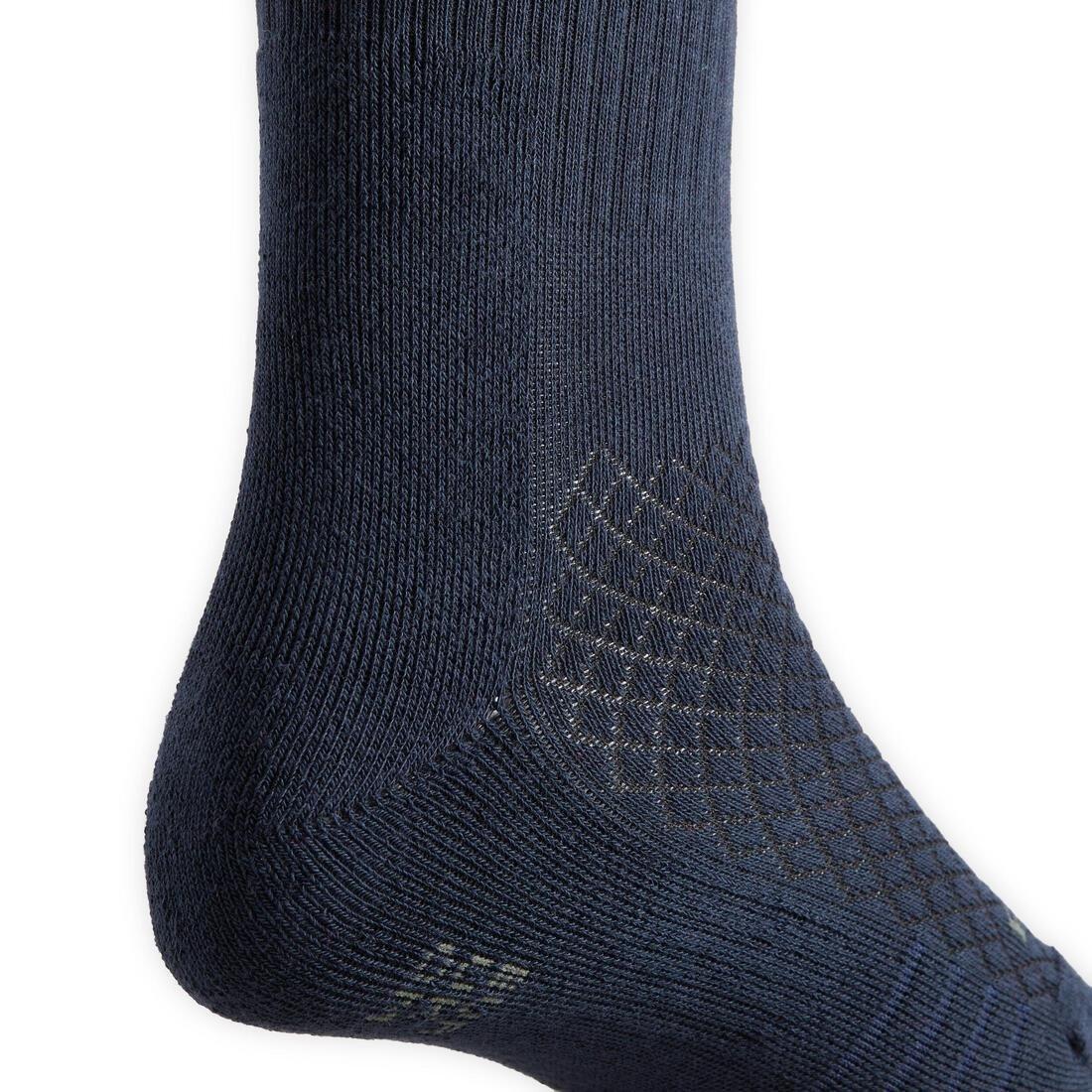 FOUGANZA - Kids Riding Socks Sks 500, Blue