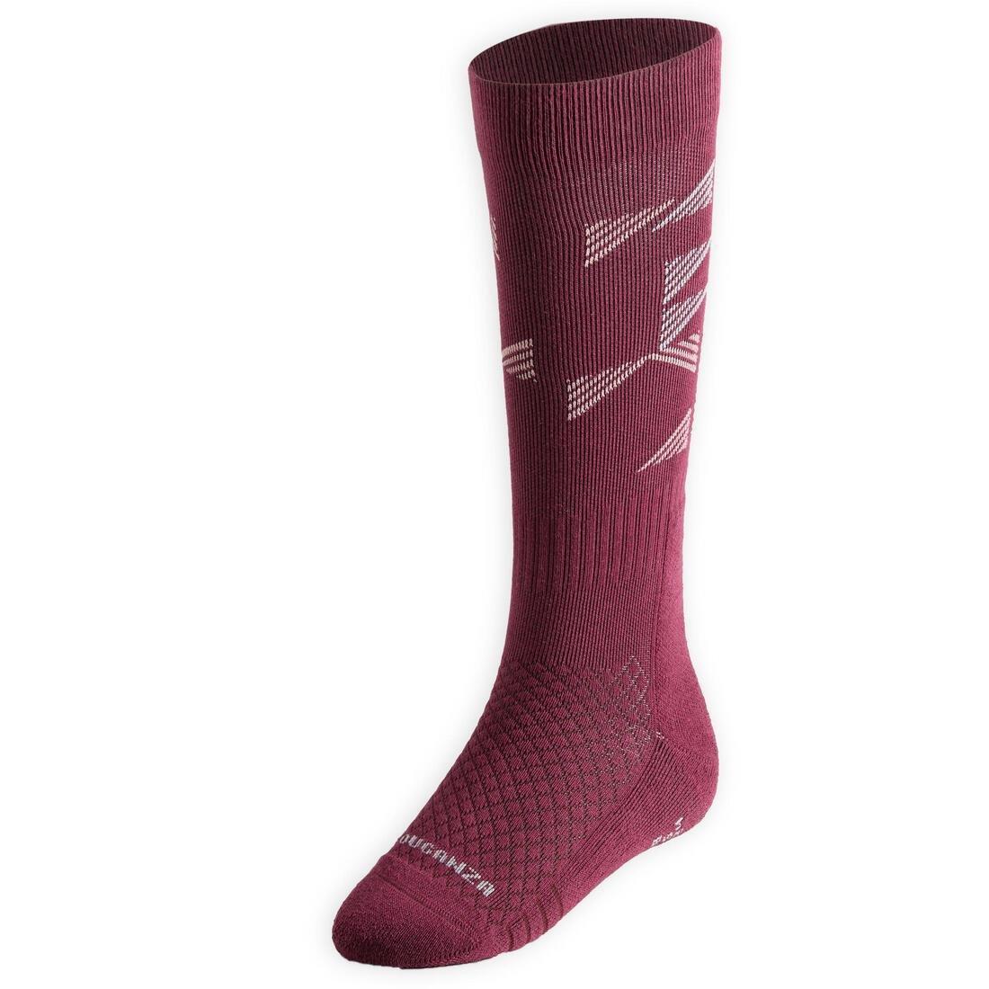PINK Kids' Riding Socks SKS 500 - Navy/Midnight Print, No Color, large image number 11