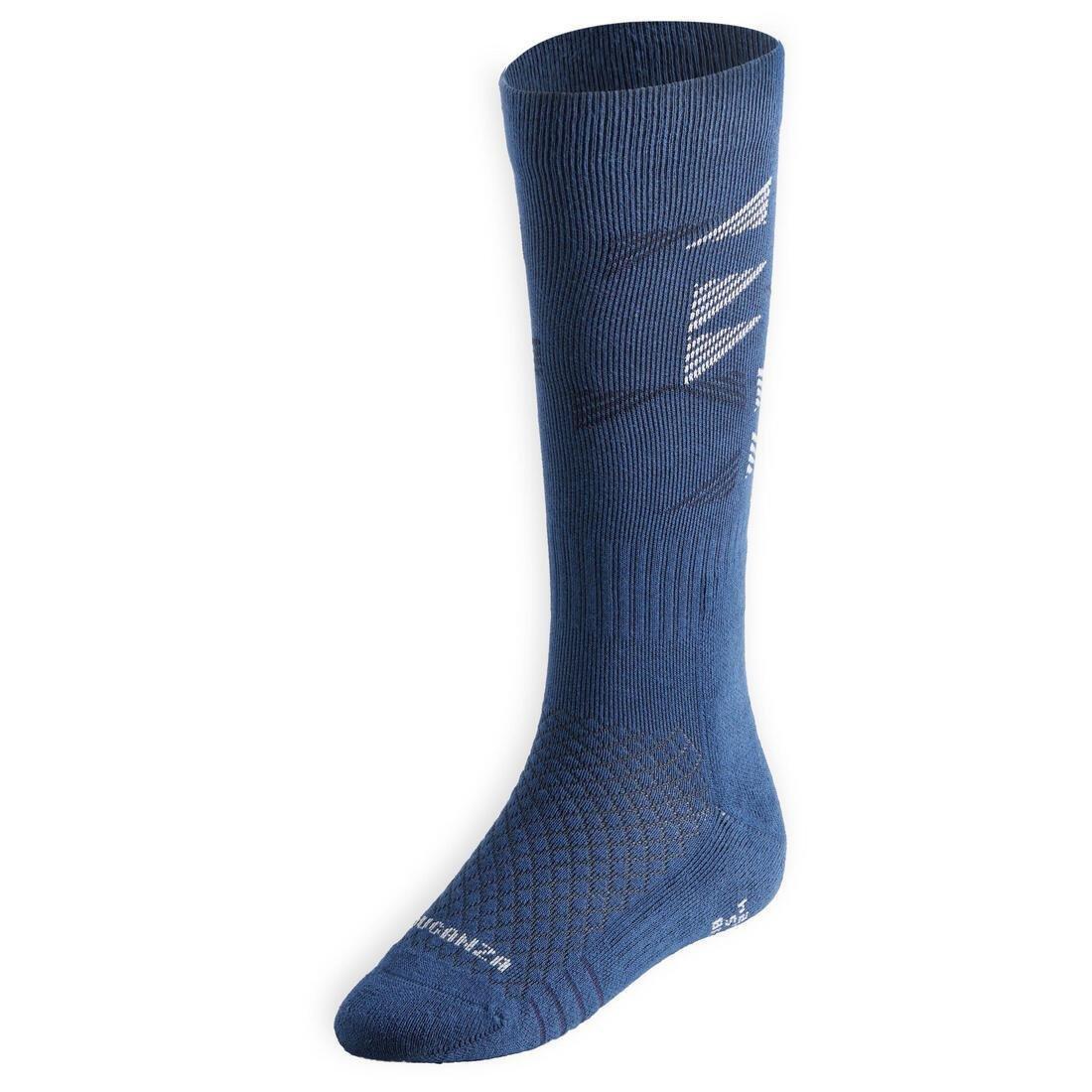 FOUGANZA - Kids Riding Socks - Sks 500 , Blue