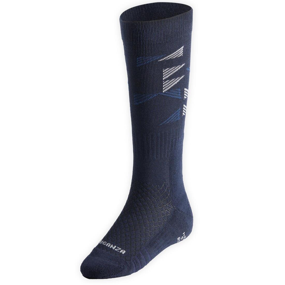 FOUGANZA - Kids Riding Socks - Sks 500 , Blue