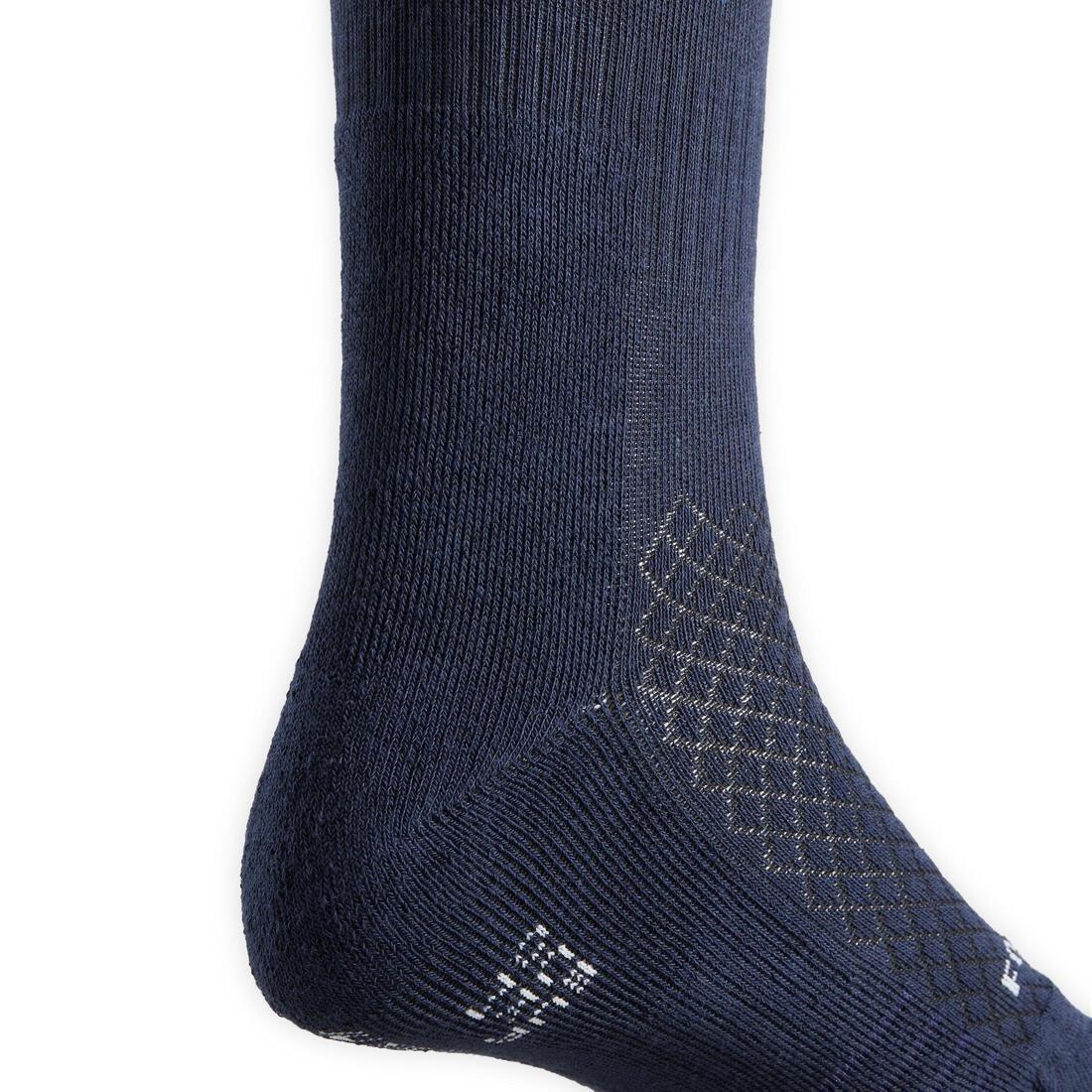 FOUGANZA - Kids Riding Socks - Sks 500 , Blue