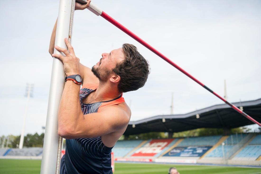 Men RUNNING STOPWATCH - W200M, Navy Blue, No Color, medium