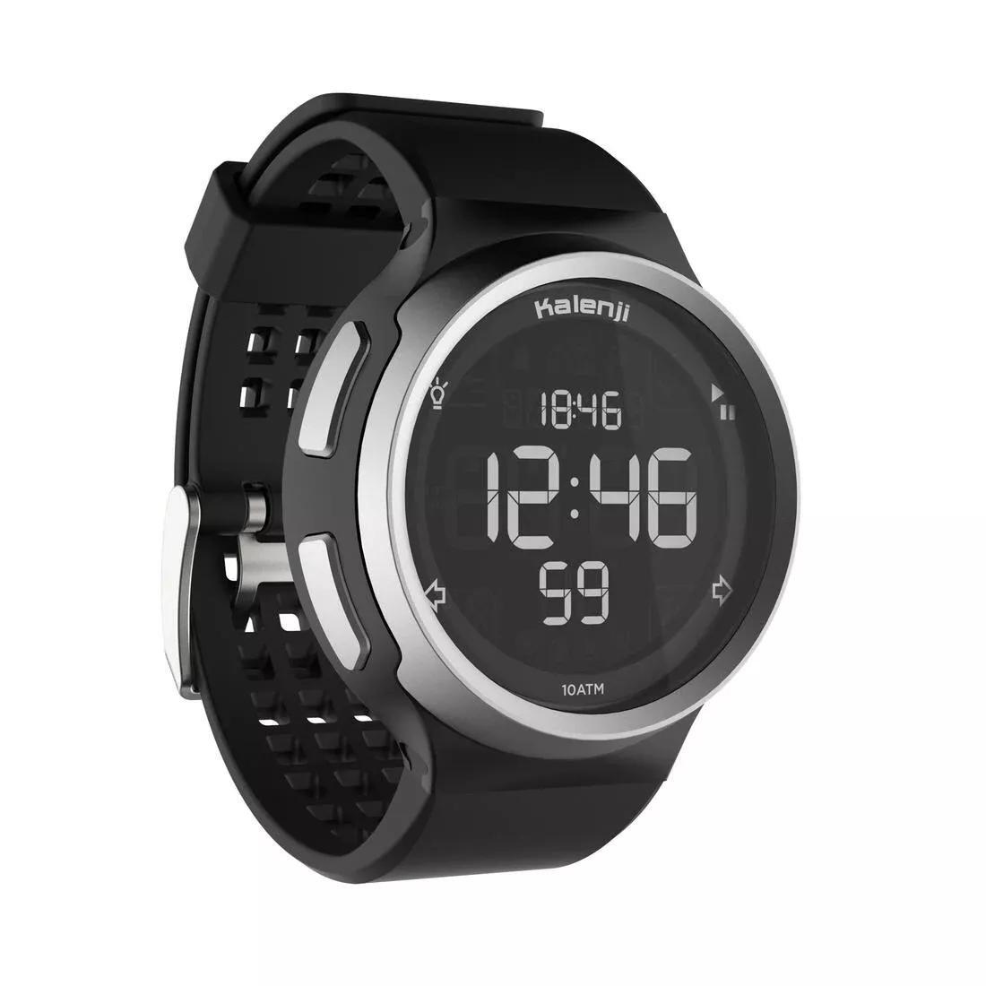 W900 Men's Rnning Stopwatch Reverse Screen, Black, No Color, large image number 4