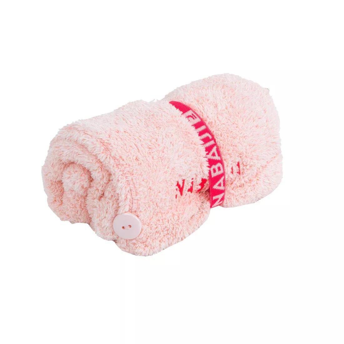 Women Swimming Soft Microfibre Hair Towel, Pink, No Color, large image number 11