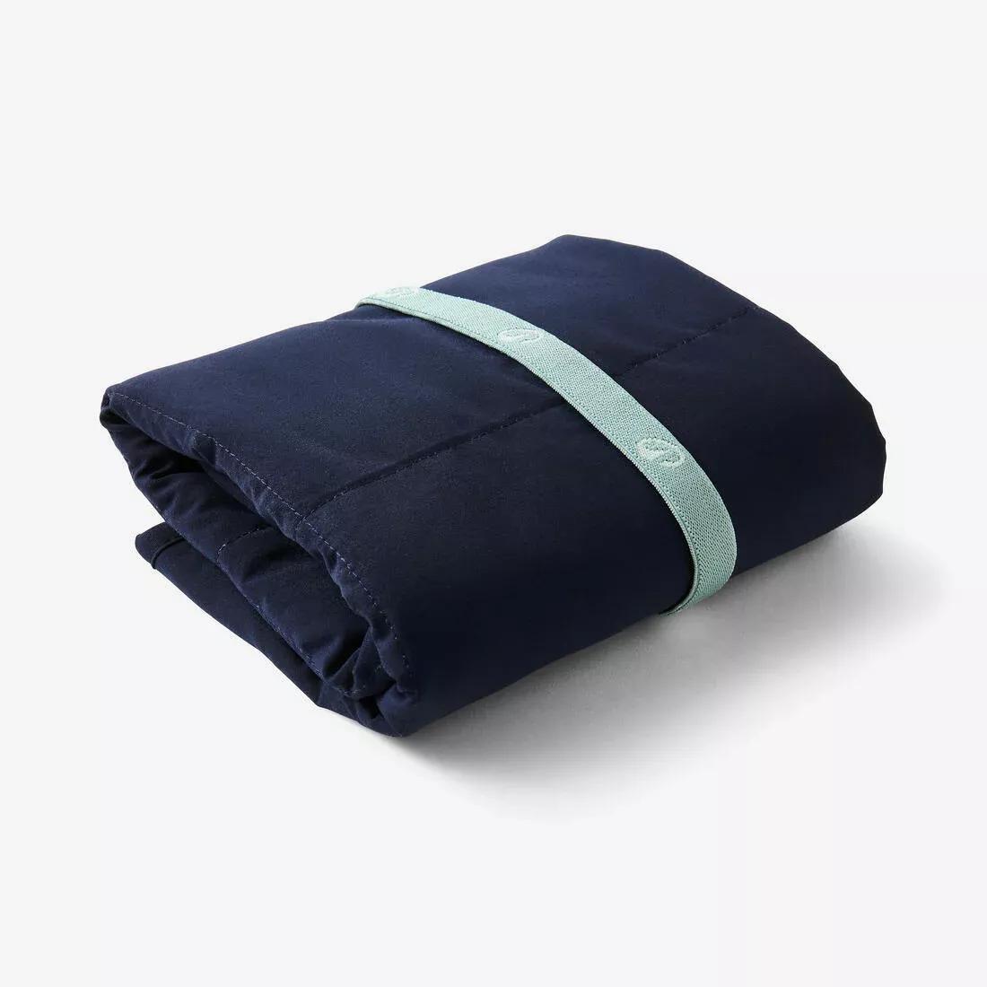 Microfibre Foot Towel Double-Sided Soft Diameter 60 cm, Black, No Color, large image number 4