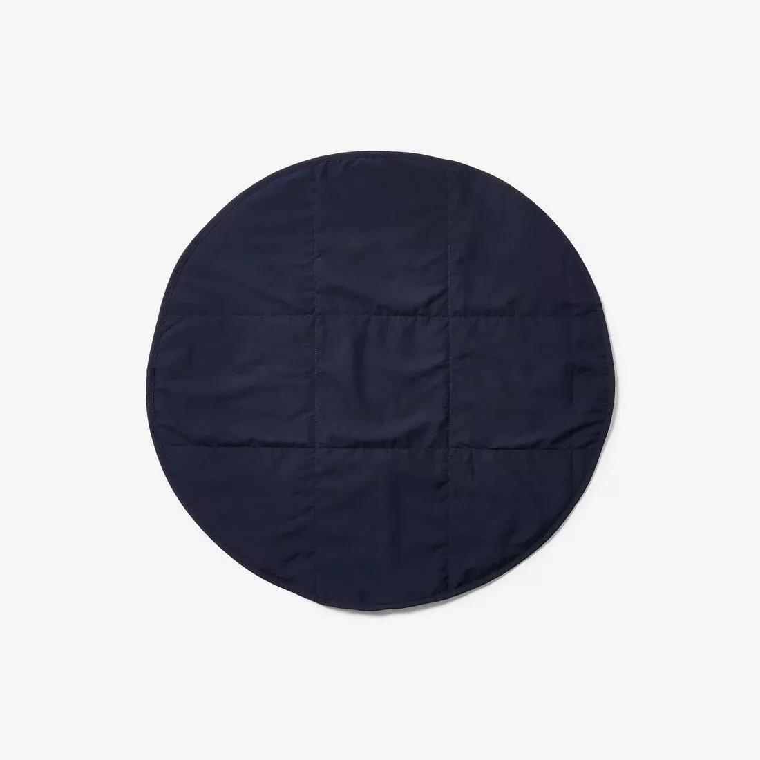 Microfibre Foot Towel Double-Sided Soft Diameter 60 cm, Black, No Color, large image number 5