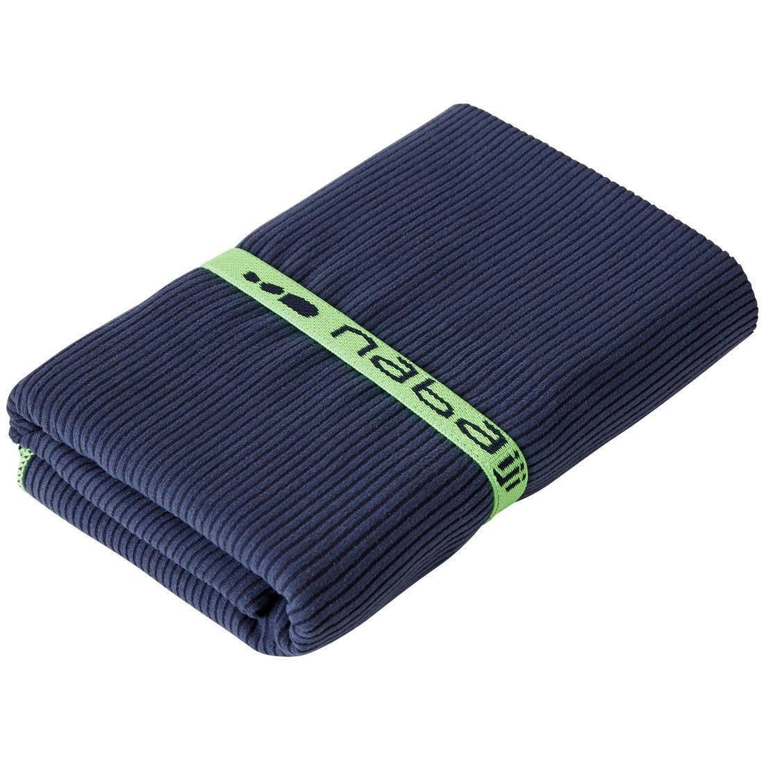 Swimming Microfibre Towel, Striped, Teal Green, No Color, large image number 6