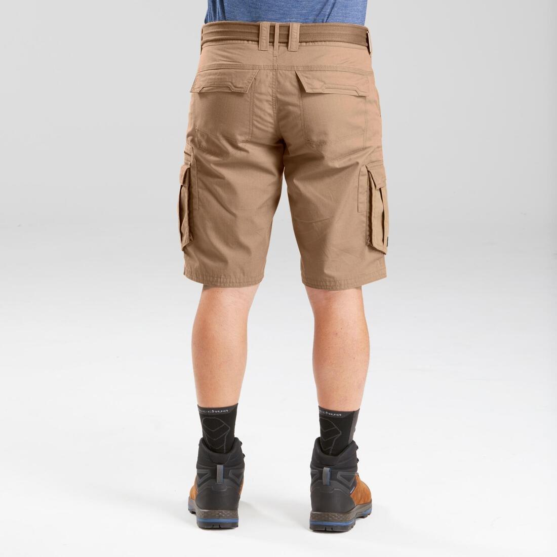 Men's Travel Trekking Cargo Shorts - TRAVEL 500, asphalt blue, No Color, large image number 11