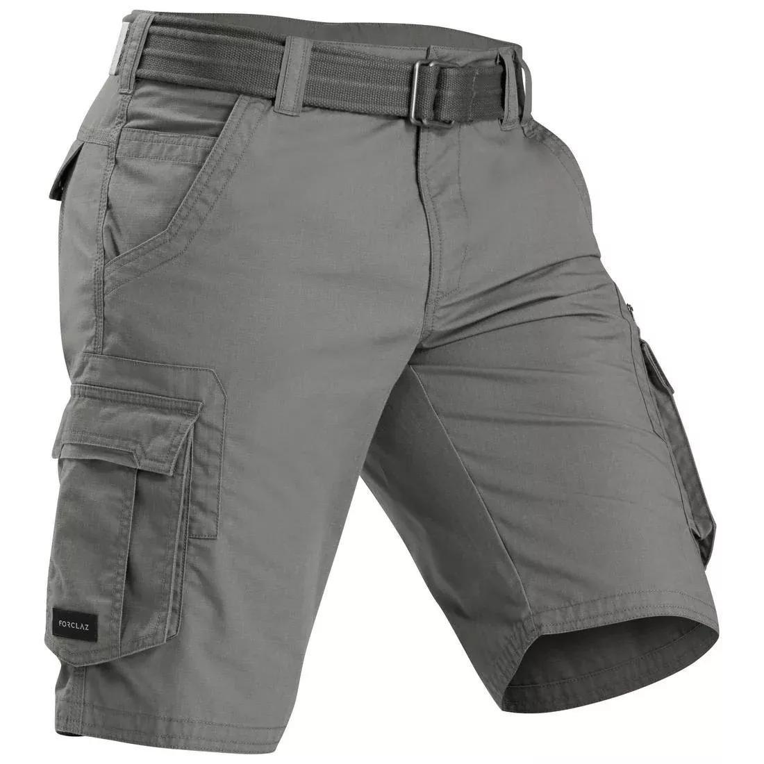 Mens Travel Trekking Cargo Shorts Travel100 , Khaki Brown, , large image number 1