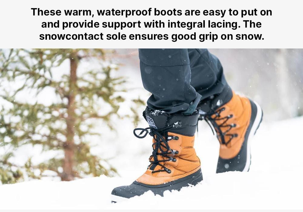 BLACK Men's Warm Waterproof Snow Hiking Boots  - SH500 X- WARM - Lace, No Color, large image number 13