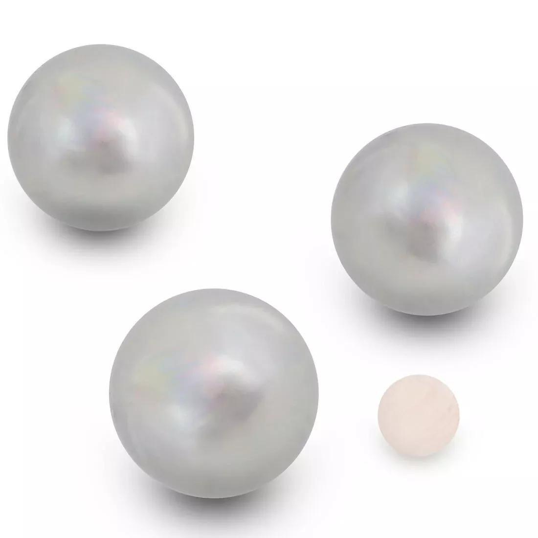 Smooth Recreational Petanque Boules 100 Tri-Pack, No Color, medium