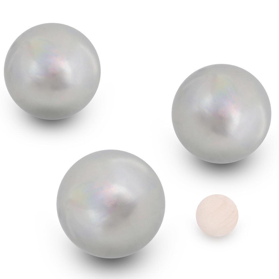 Smooth Recreational Petanque Boules 100 Tri-Pack, No Color, large image number 1