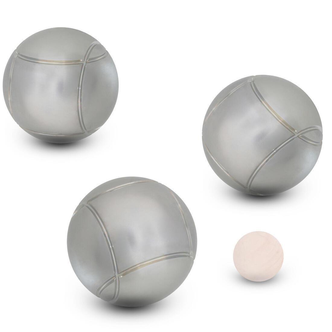 Smooth Recreational Petanque Boules100 Tri-Pack, No Color, large image number 14