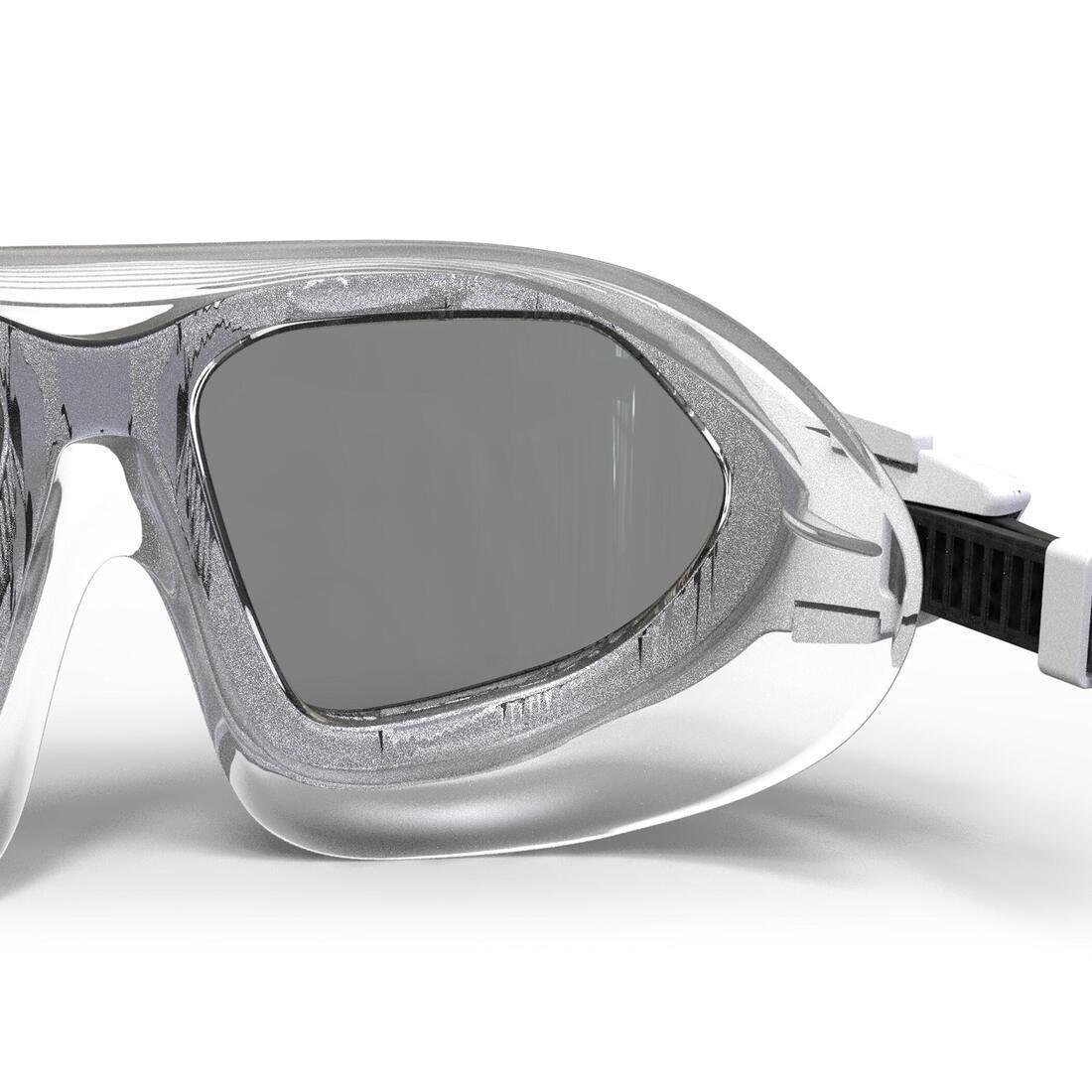 Swimming Mask Active - Mirrored Lenses - Size Large, White, No Color, medium