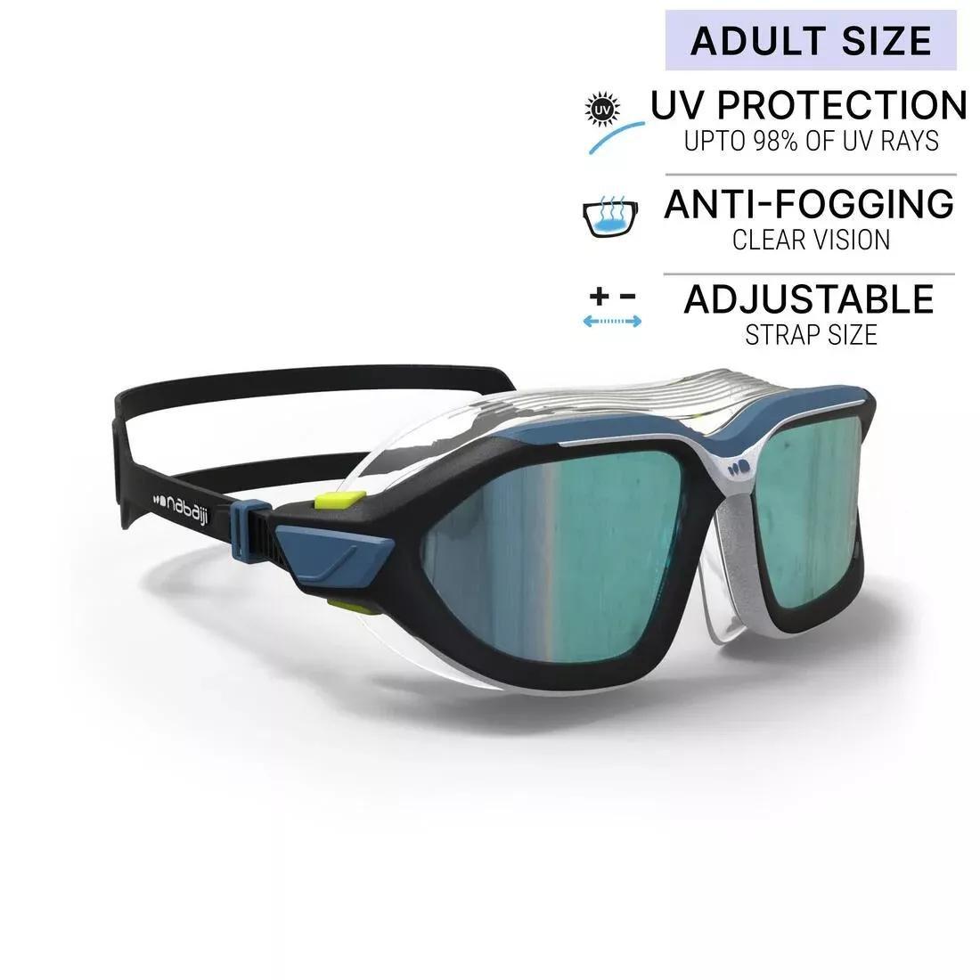 Swimming Mask Active - Mirrored Lenses - Size Large, White, No Color, large image number 11