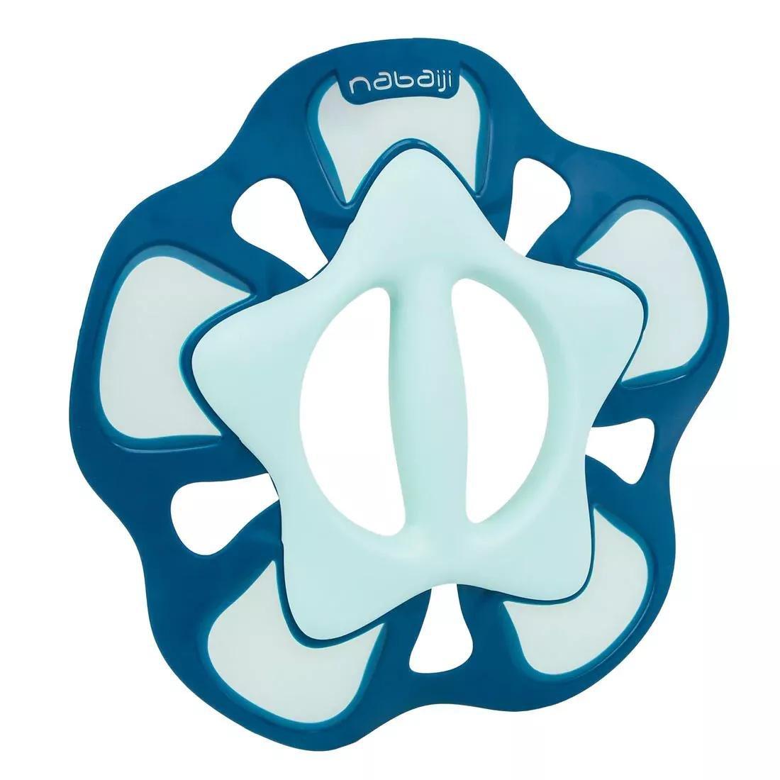 Aquafit Pair Of Pullpush Flower Dumbbells, Blue, No Color, large image number 0