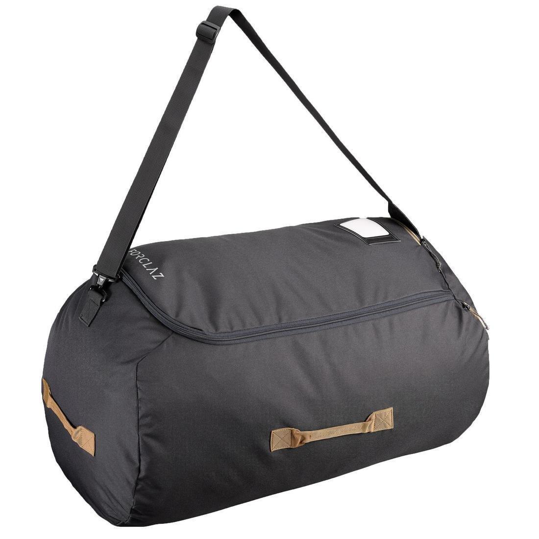 Trekking Plane Bag Cover Forclaz Travel, Grey, No Color, medium