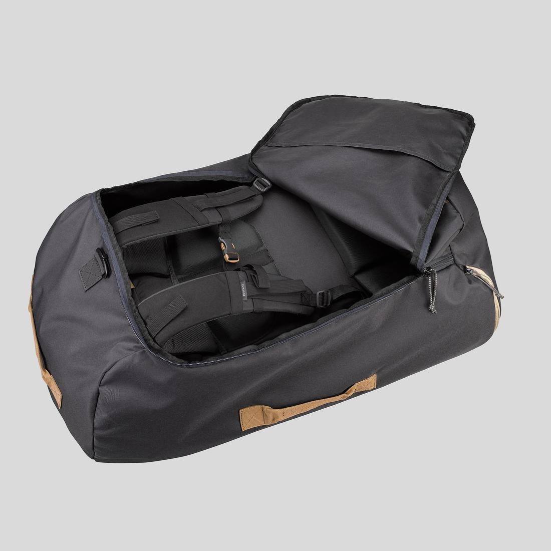 Trekking Plane Bag Cover Forclaz Travel, Grey, No Color, large image number 5