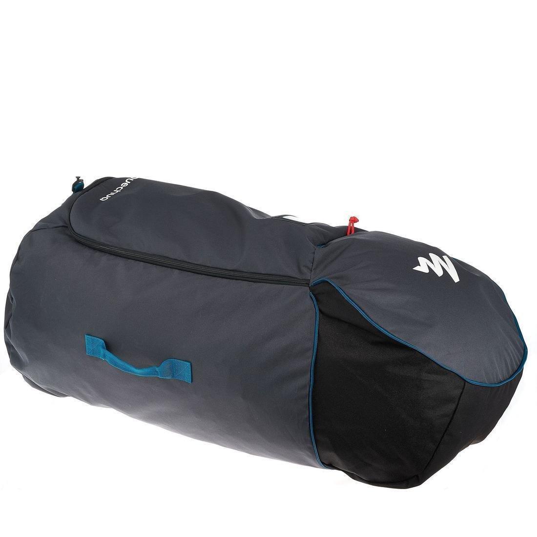 Trekking Plane Bag Cover Forclaz Travel Grey FORCLAZ