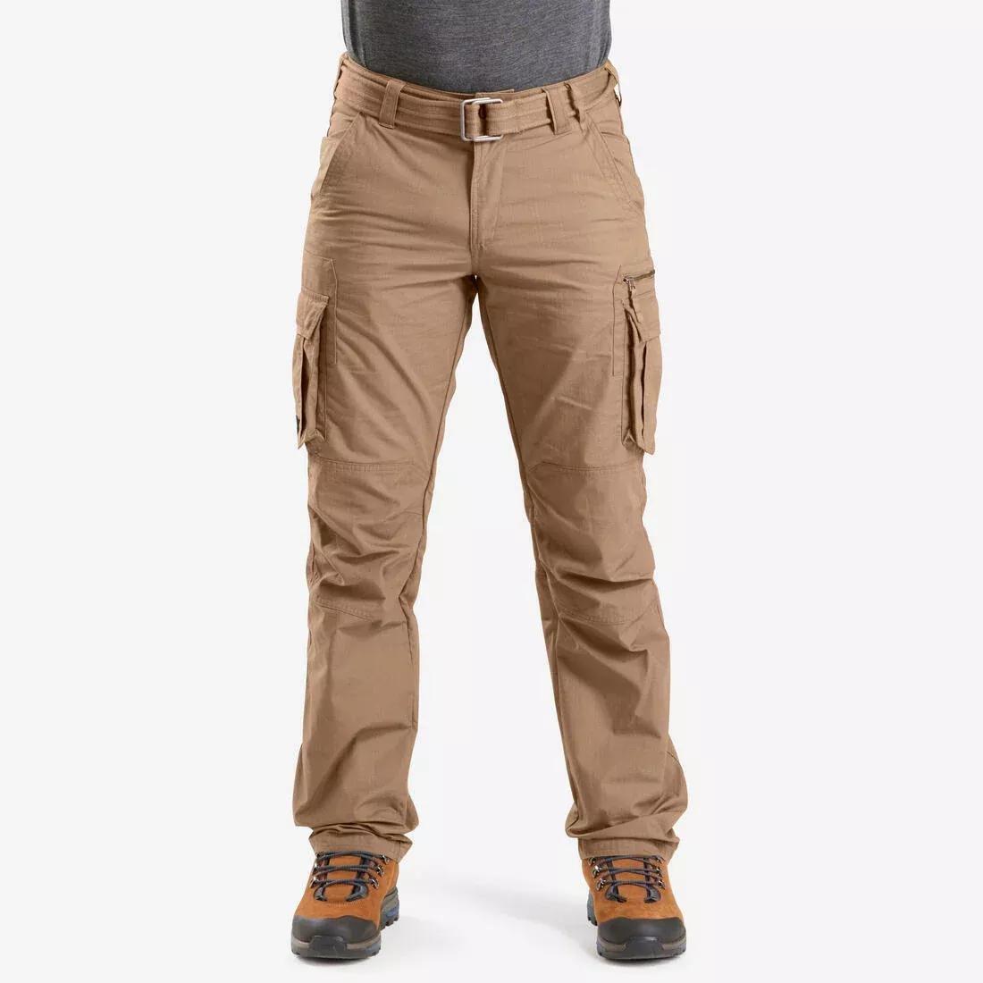 Mens Trekking Trousers Travel100 , Brown, , large image number 0