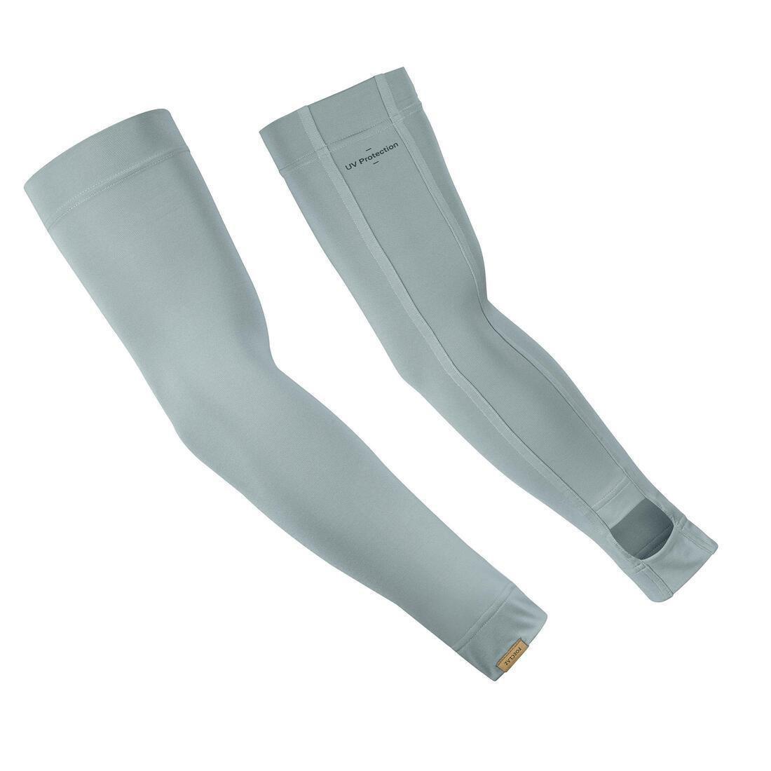 Lightweight Anti-UV Desert Trekking Cuff Desert 500 Grey Title, No Color, large image number 5