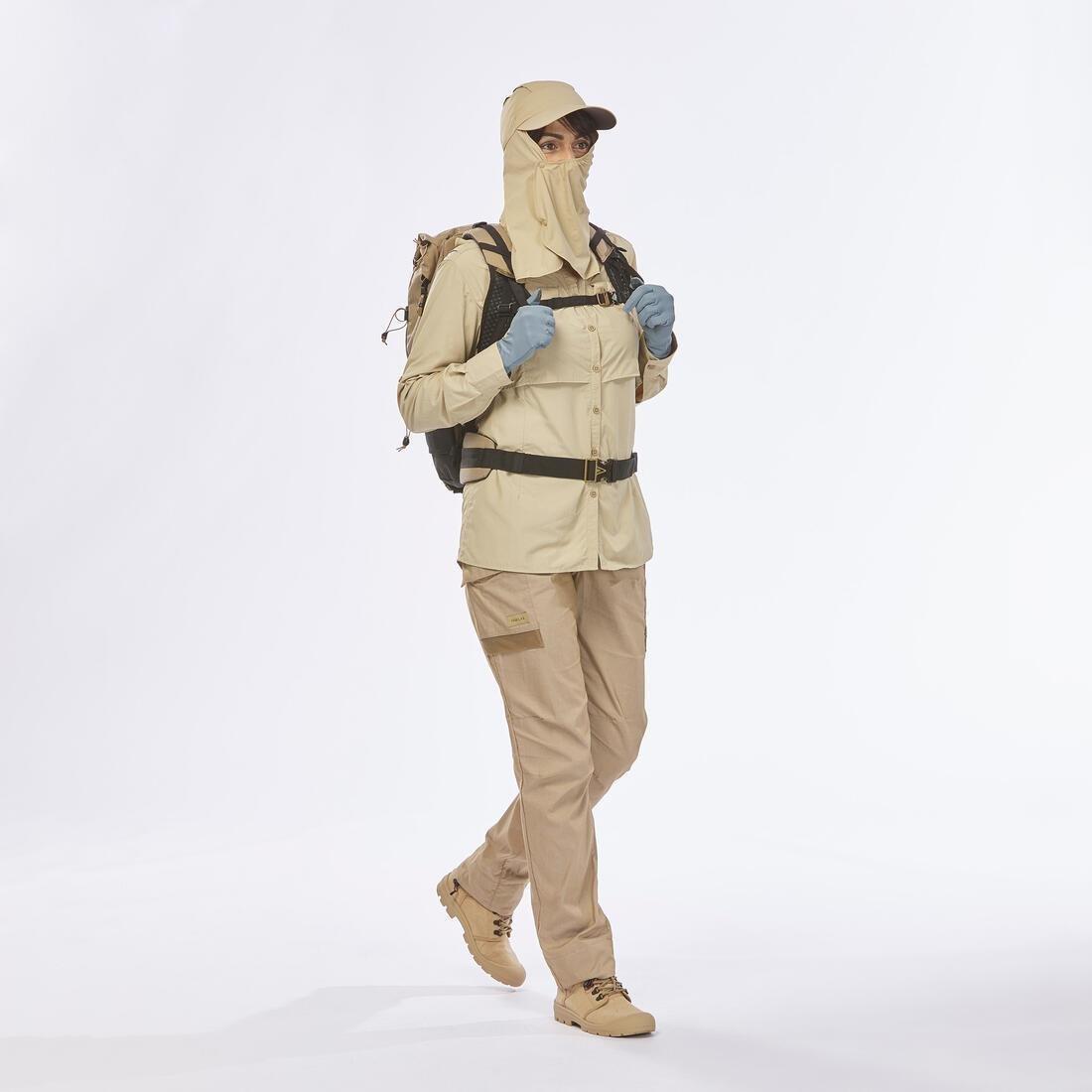 CAPPUCCINO BEIGE Unisex Desert Trekking High-Top Anti-Sand Boots Desert 900, , large image number 6